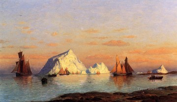 regents of the st elizabeth hospital of haarlem Painting - Fishermen off the Coast of Labrador William Bradford